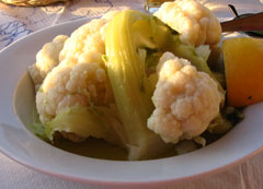 Coliflor a la griega