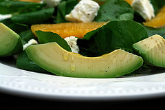 Ensalada de aguacate del Caribe