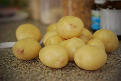 Papas en salsa verde