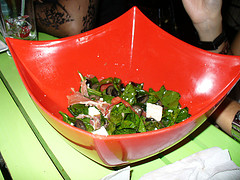 Ensalada de yogur y espinaca
